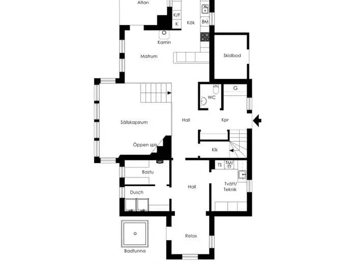 Planritning för Björnen Copperhill 37