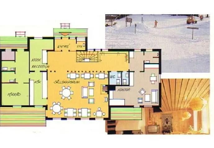 Planritning för Brf.Fjällbyn Torpvägen 8. Vecka 31. Hus 35A