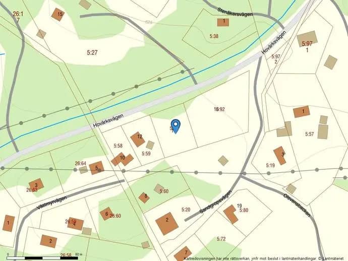 Planritning för Hovärksvägen 14