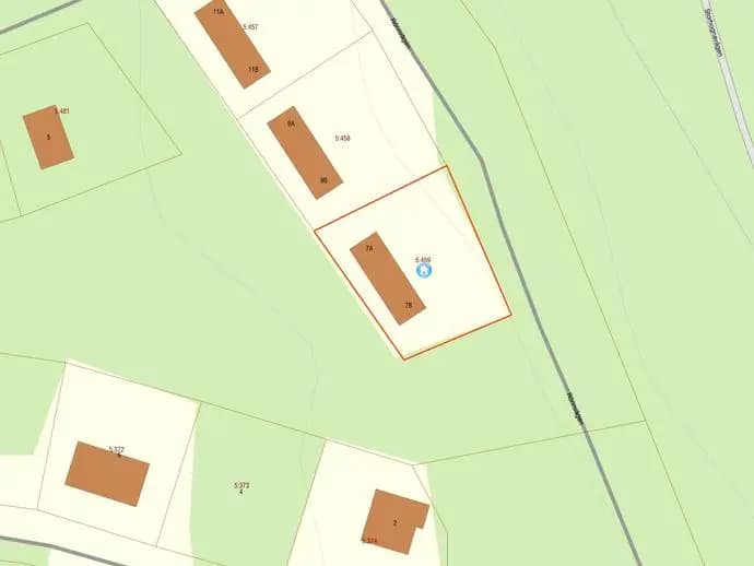 Planritning för Rönnvägen 7A-7B