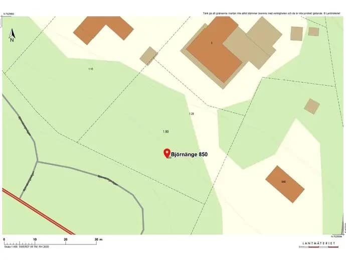 Planritning för Björnänge 850