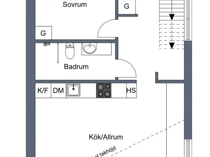 Planritning för Höglandet Bäcköringvägen 10B
