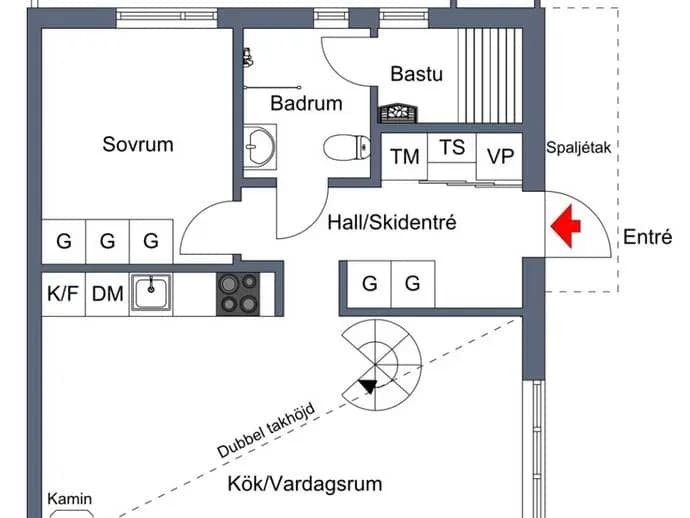 Floor plan for Höglandet Bäcköringvägen 2A