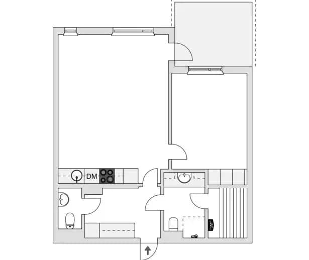 Planritning för Åre strand 5B2 v.14