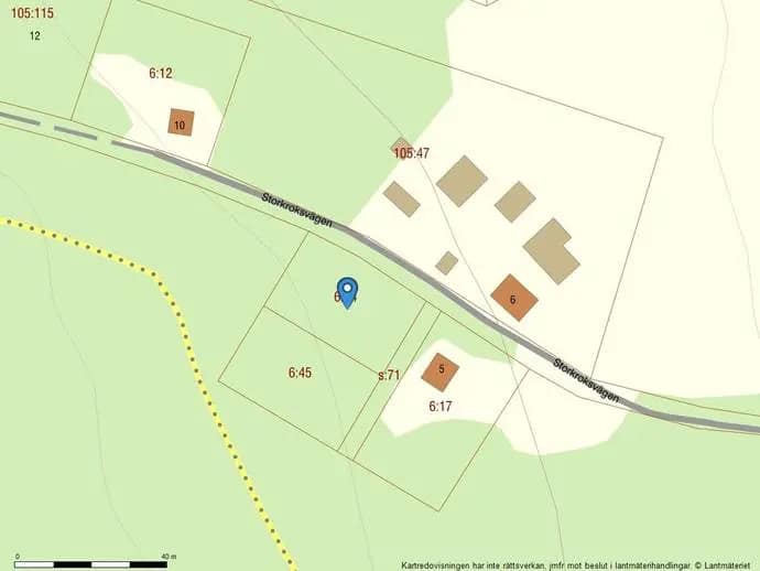 Floor plan for Tomt Storkroksvägen, Funäsdalen 6:44