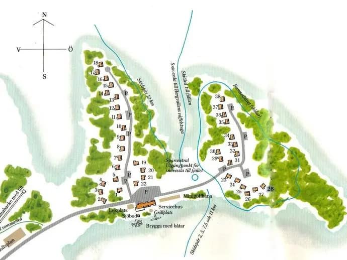 Planritning för Brf.Fjällvattnet V18 Hus 29