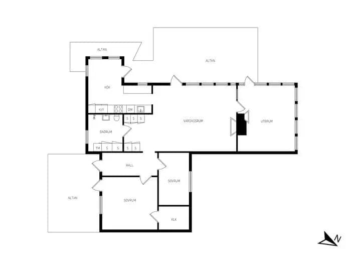 Floor plan for Rute Puttersjaus 409