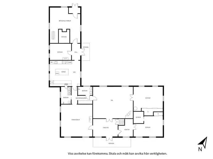 Floor plan for Eksta Bjärges 610