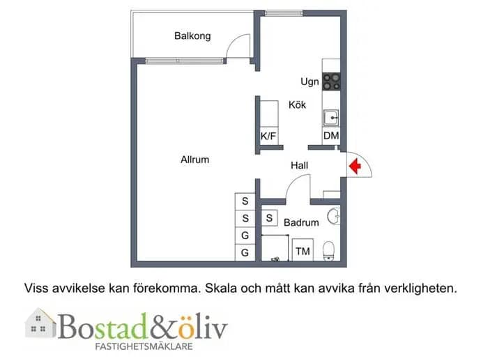 Floor plan for Byrumsgatan 5