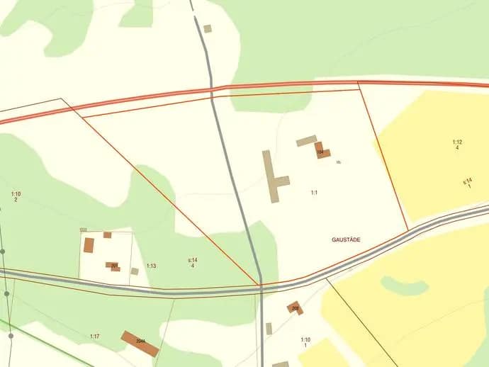 Planritning för Bunge Gaustäde 104
