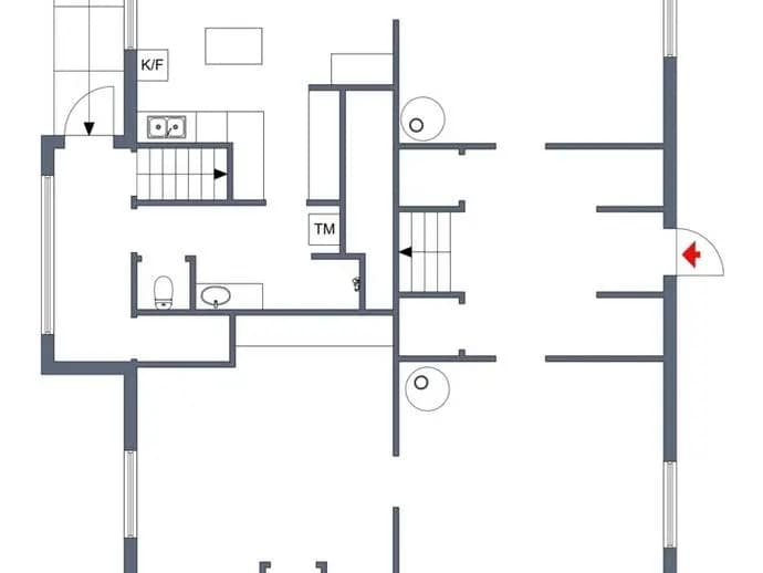 Planritning för Fleringe Lickedarve 382