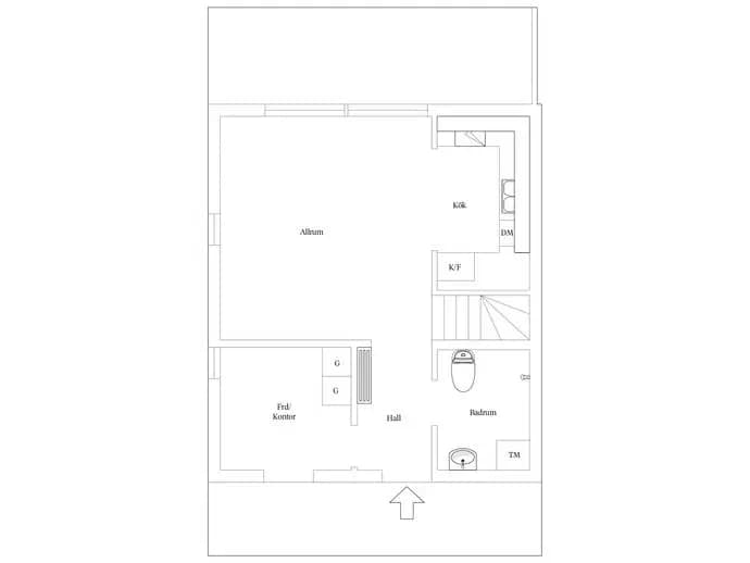 Floor plan for Västerhejde Hallbrosvägen 5A