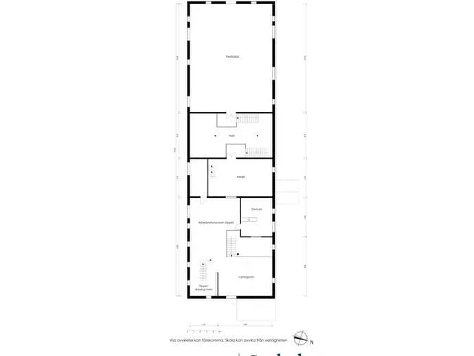 Planritning för Lärbro Nors 1718