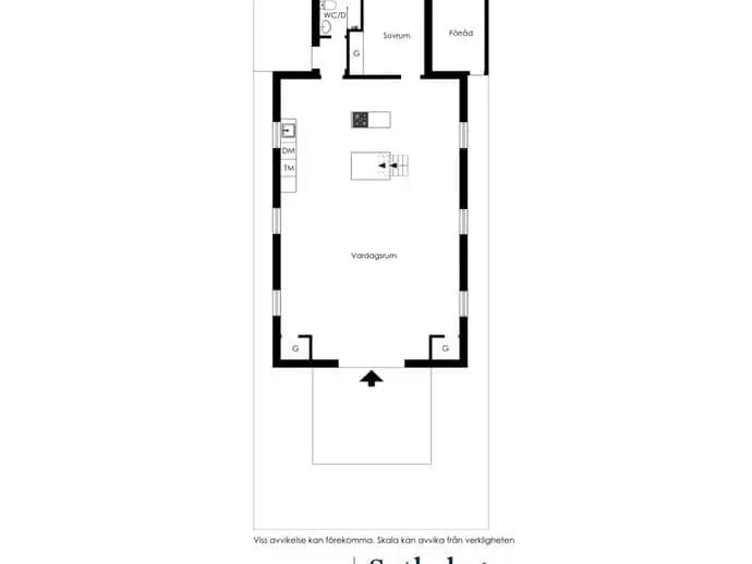 Floor plan for Hablingbo Prästgården 154B