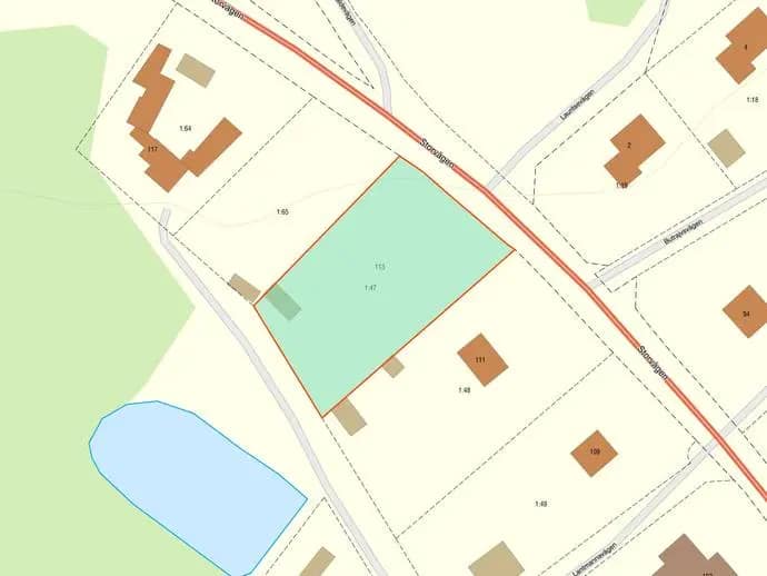 Planritning för Storvägen 113