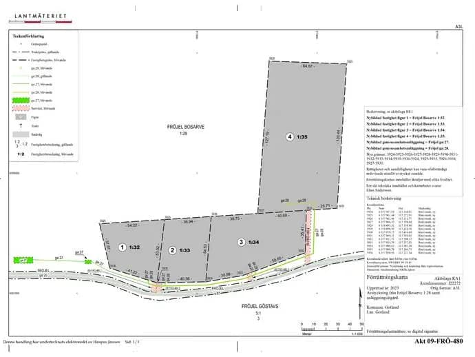 Floor plan for Fröjel Bosarve 165B och C