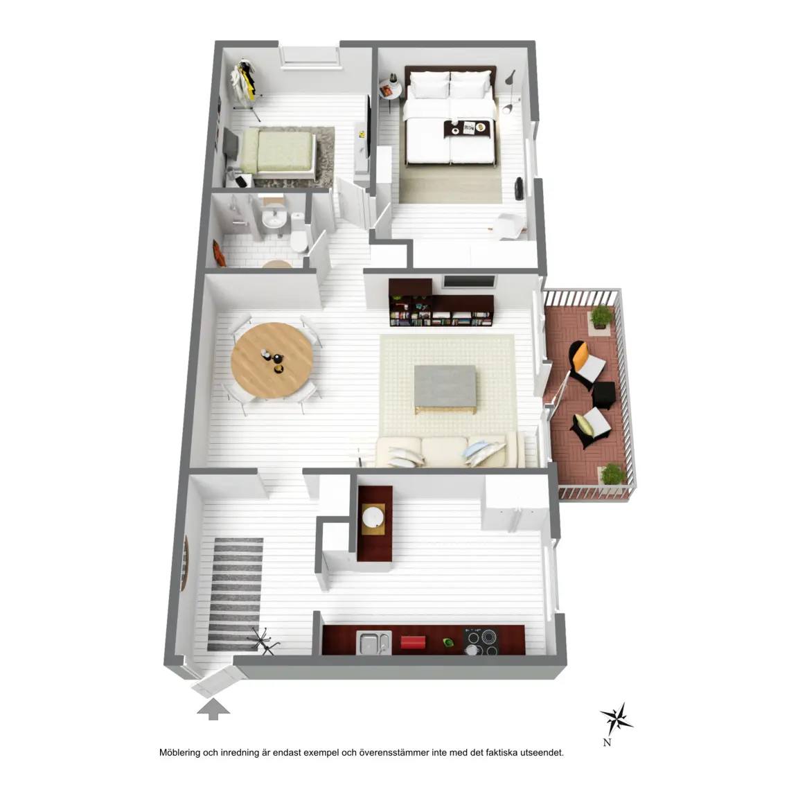 Floor plan for Södra vägen 11B