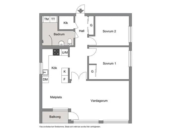 Floor plan for Kata Dalströms Gata 10, 7 tr