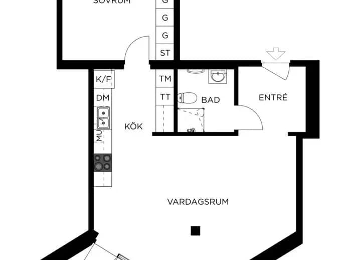 Planritning för Redaregatan 47