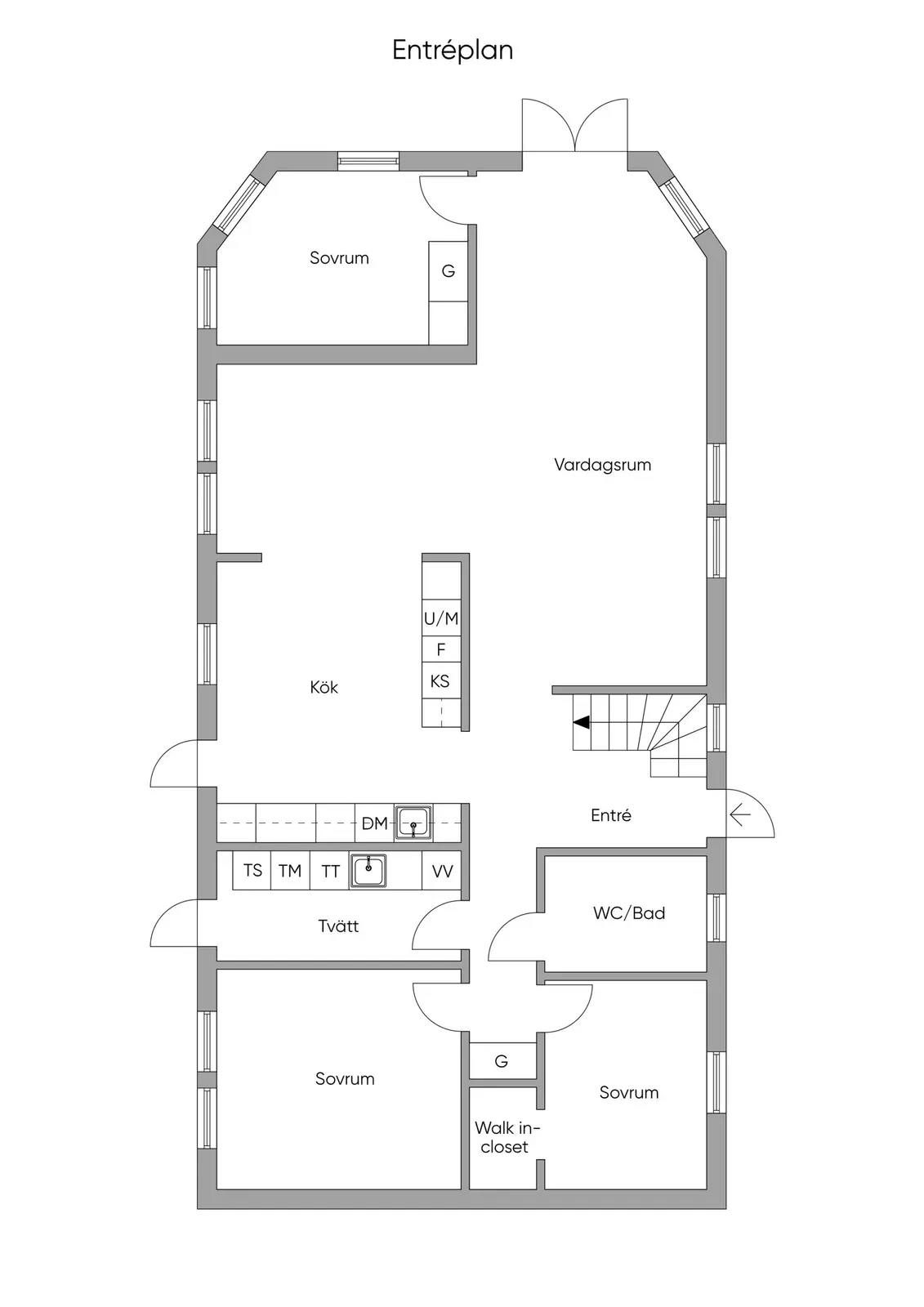 Floor plan for Blåklocksvägen 66