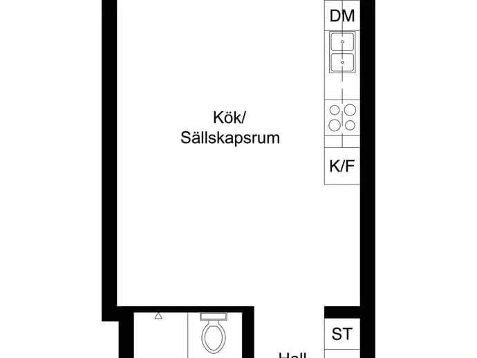 Floor plan for Dockplatsen 5