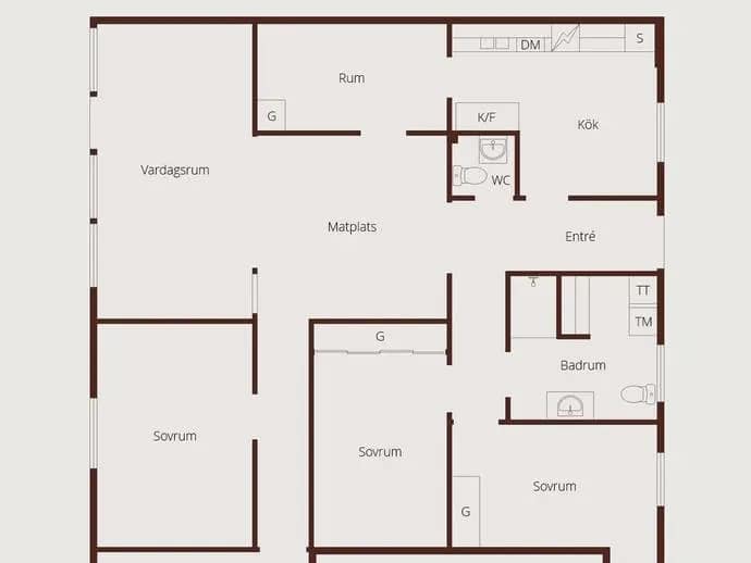Floor plan for Gökstigen 5