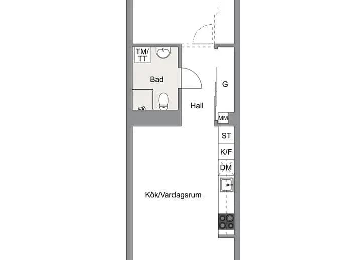 Floor plan for Gamla Enköpingsvägen 152