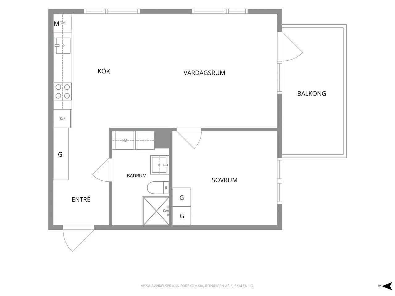 Floor plan for Norra Ringgatan 12A