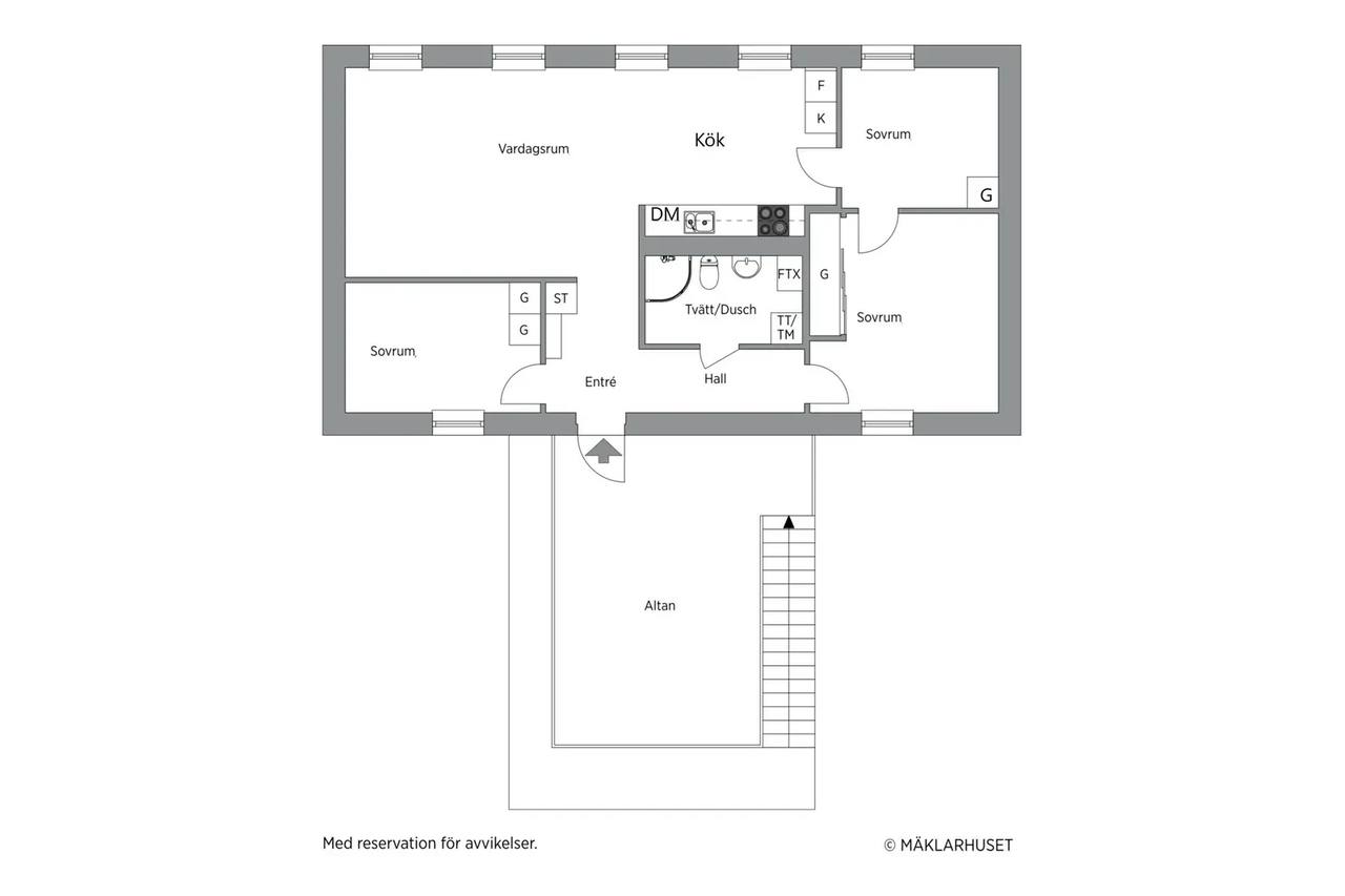 Planritning för Terra Novavägen 116