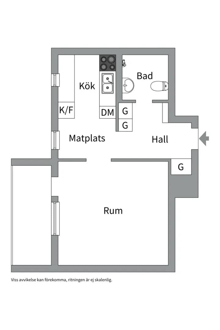 Planritning för Sköldungagatan 45