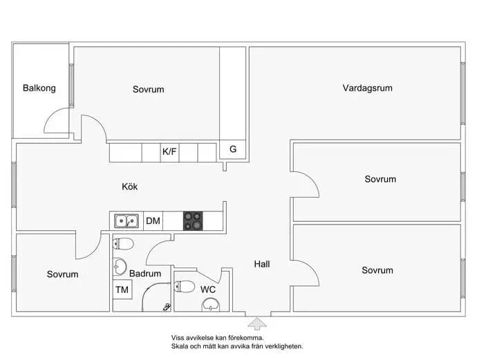 Planritning för Ringvägen 71