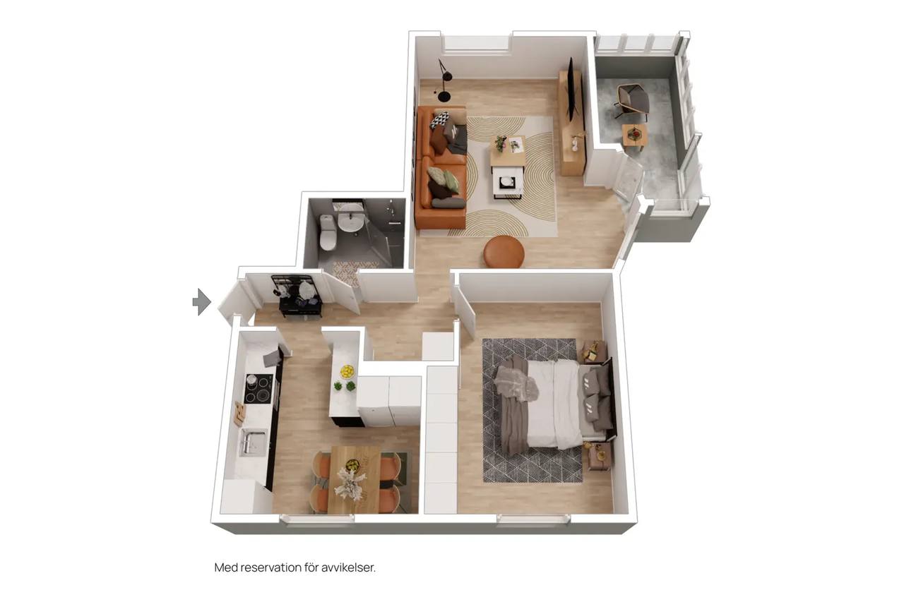 Floor plan for Söderljungsgatan 10