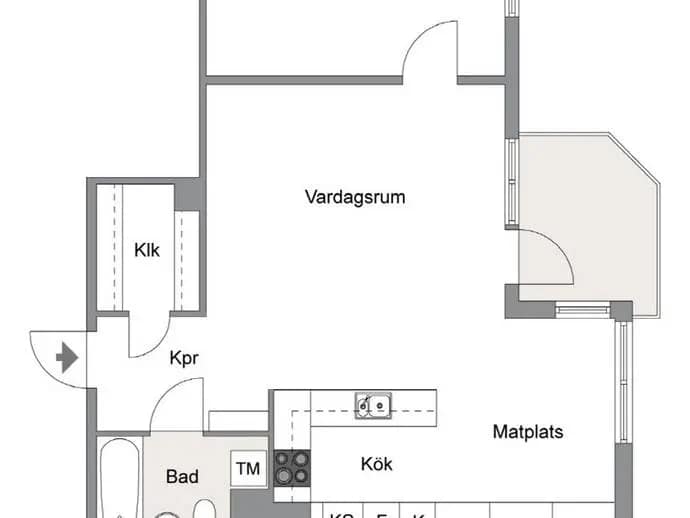Floor plan for Mjölnerbacken 23