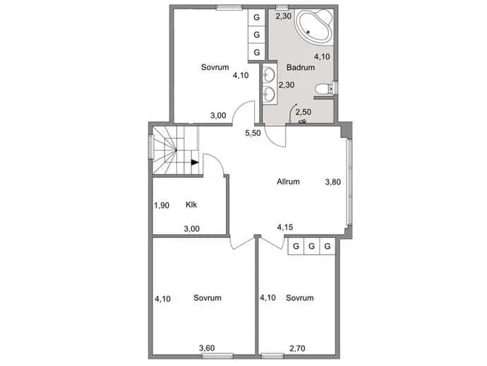 Floor plan for Helgestahillsvägen 26
