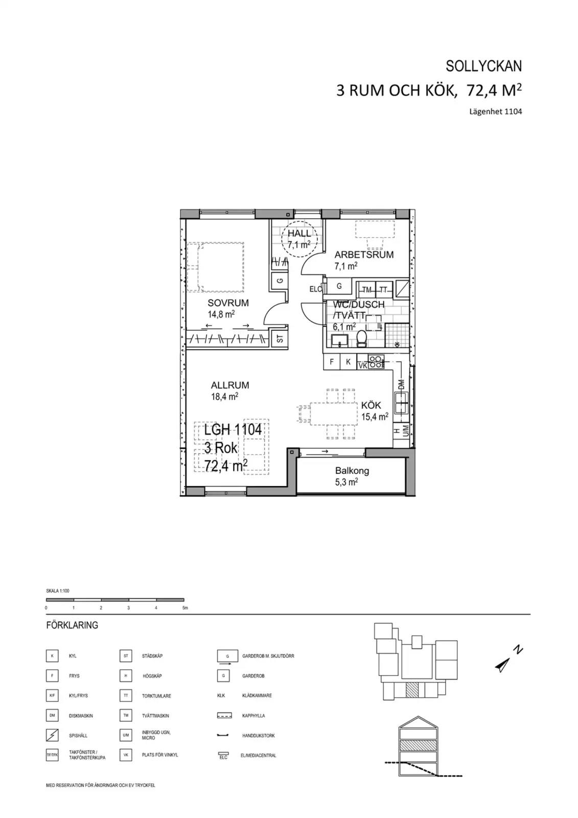 Floor plan for Köpmansgatan 59