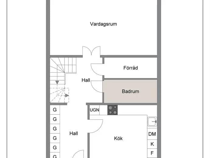 Floor plan for Hundhamravägen 141