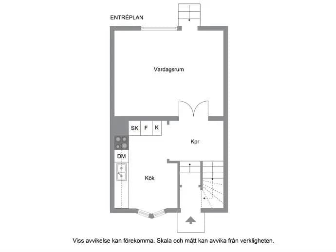 Planritning för Löparegatan 3