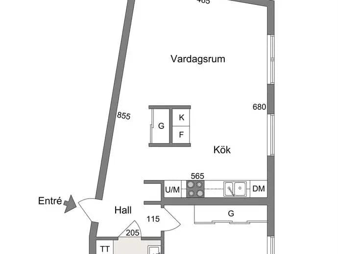 Planritning för Gullbergsgatan 18