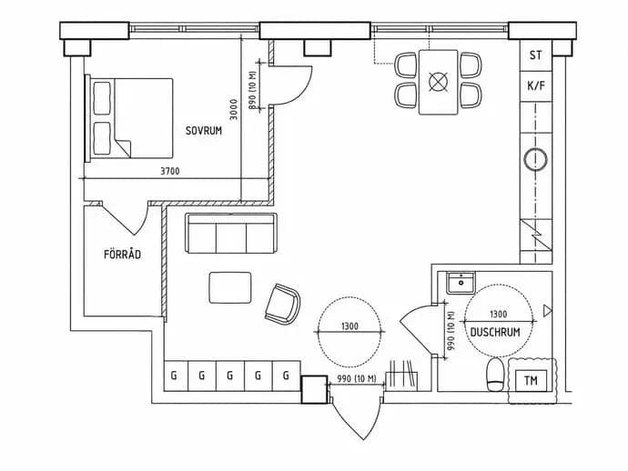 Floor plan for Tellusborgsvägen 92