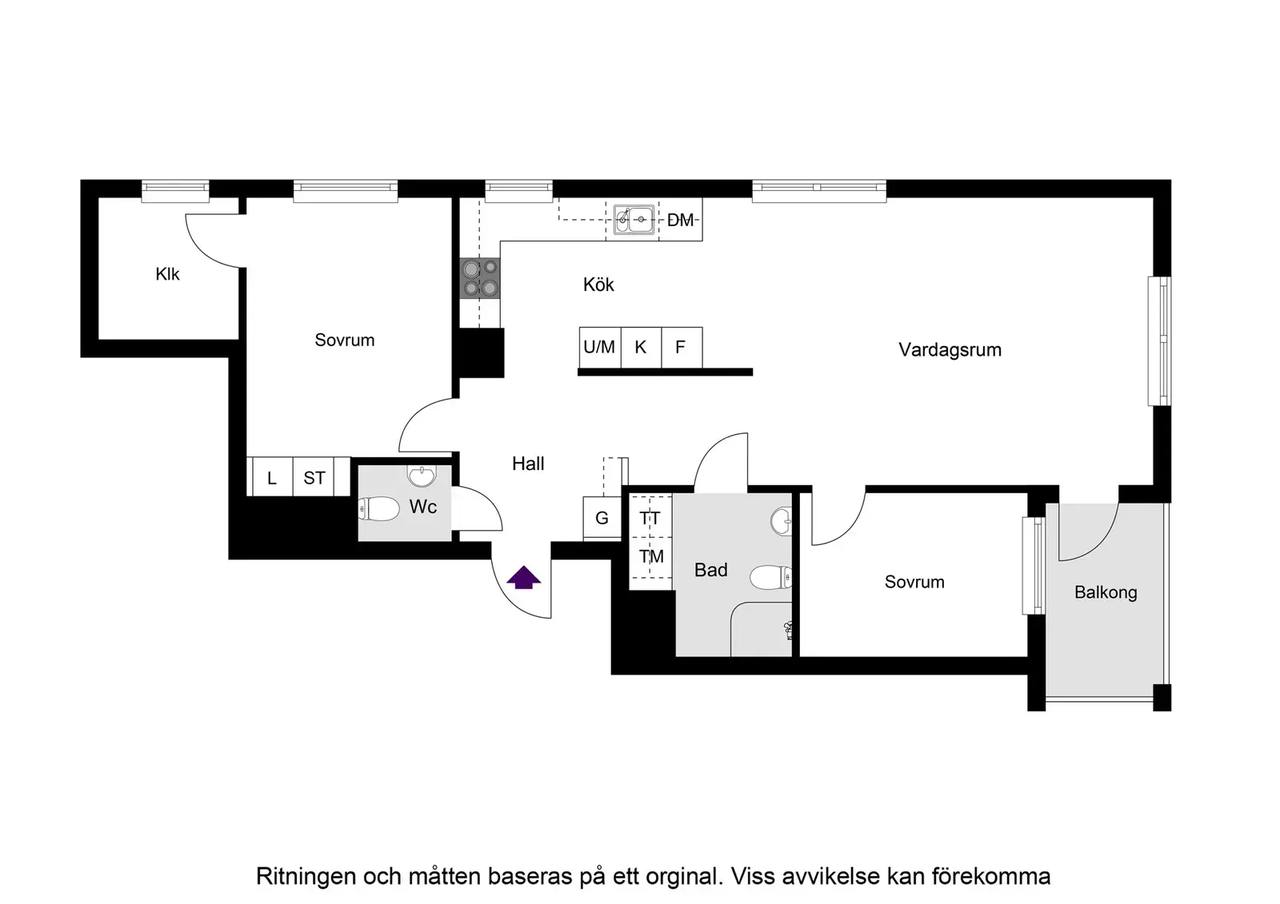 Floor plan for Boulevarden 9