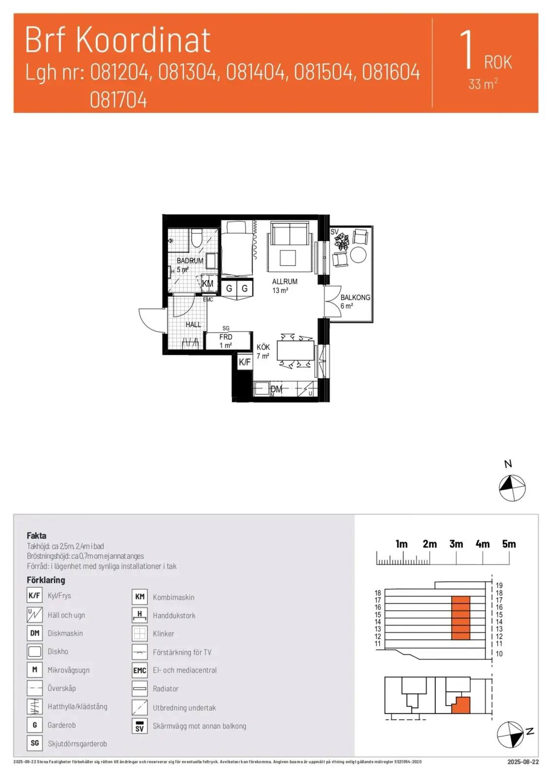 Floor plan for Skådemyntsgatan 8