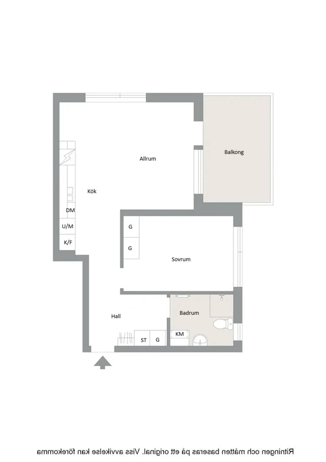 Planritning för Järvedsvägen 20D