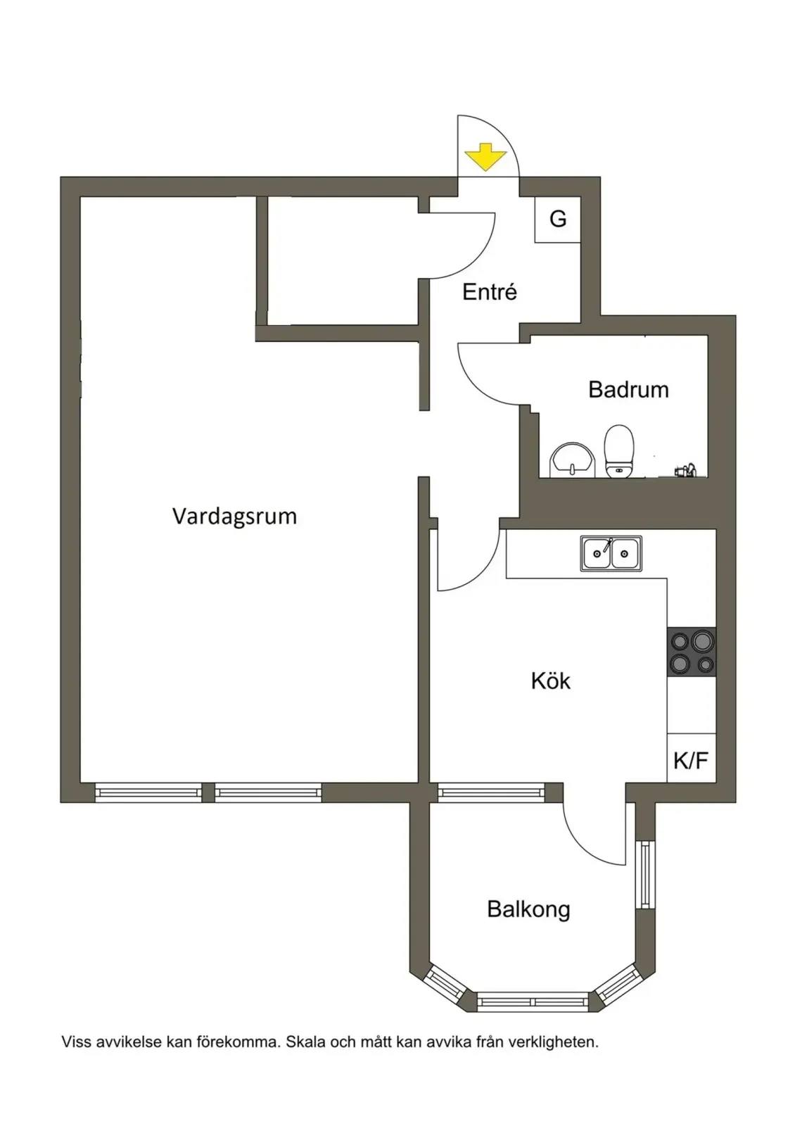Floor plan for Terapivägen 16A