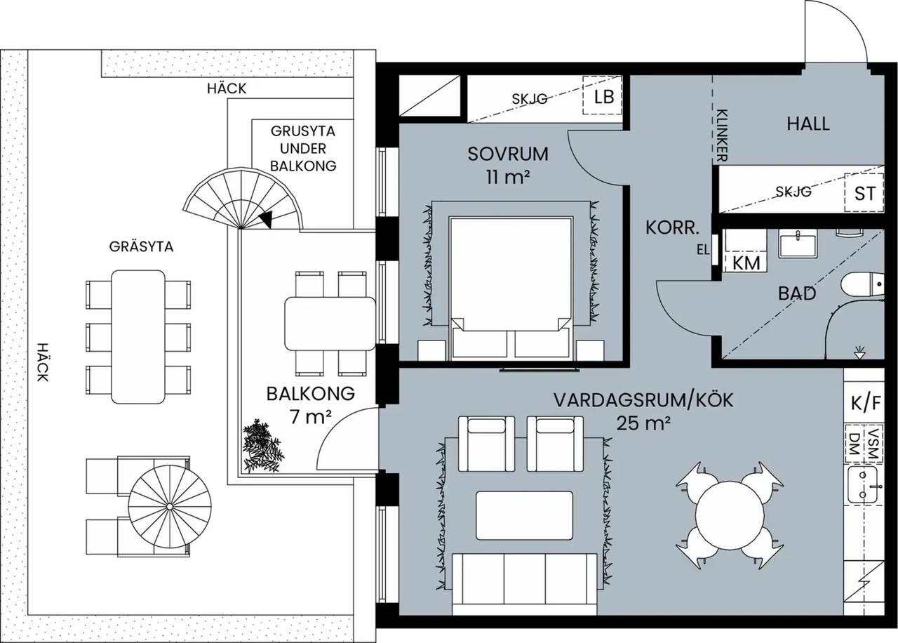 Floor plan for Ingrid Wallbergs gata 67