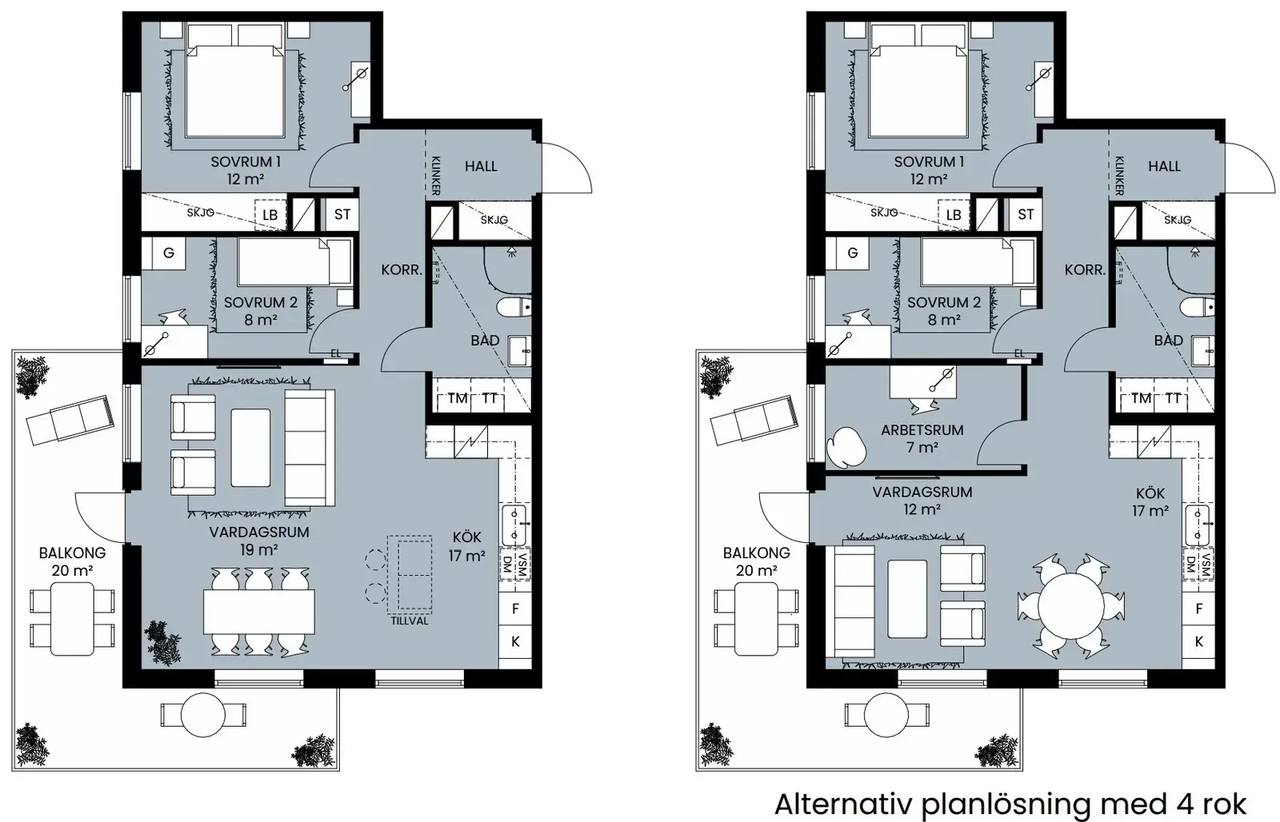 Floor plan for Ingrid Wallbergs gata 65
