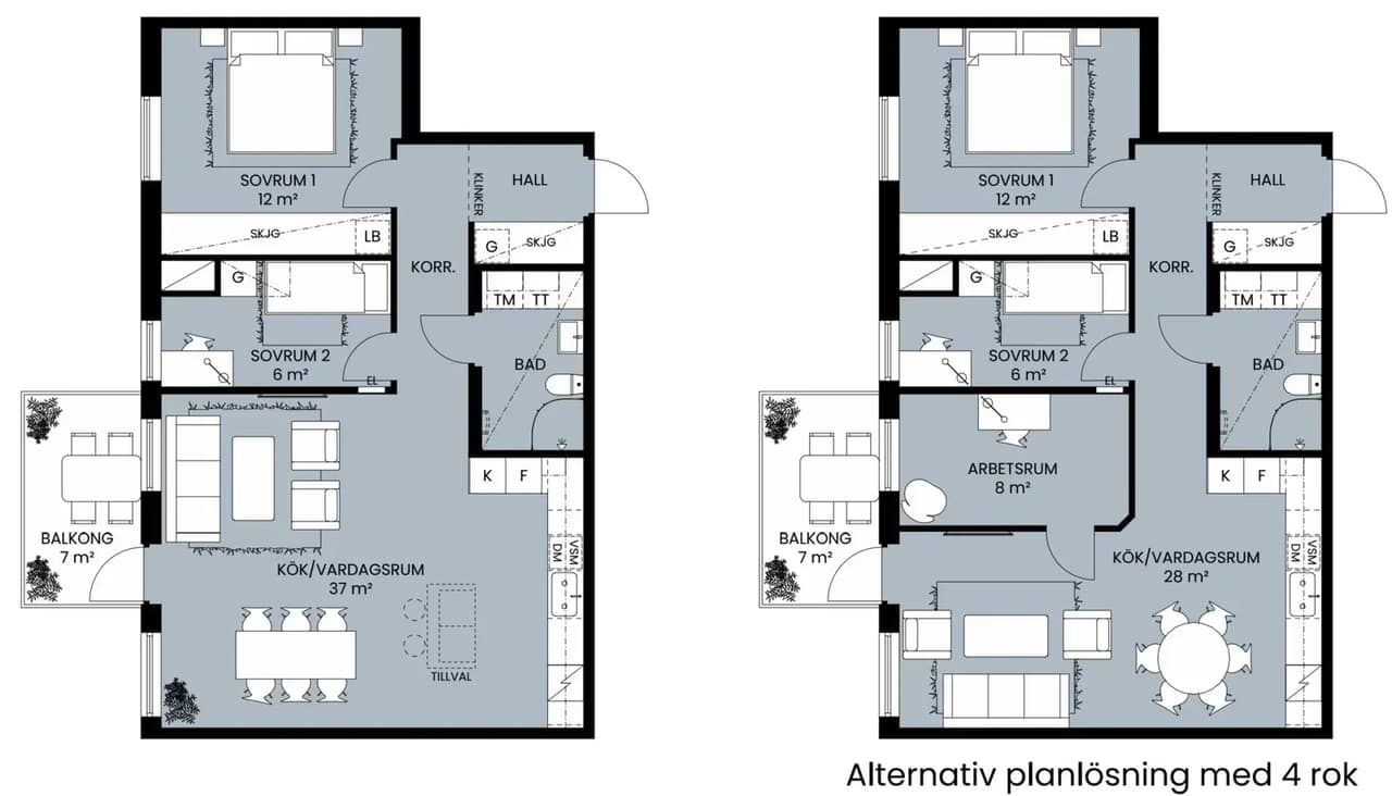 Floor plan for Ingrid Wallbergs gata 67