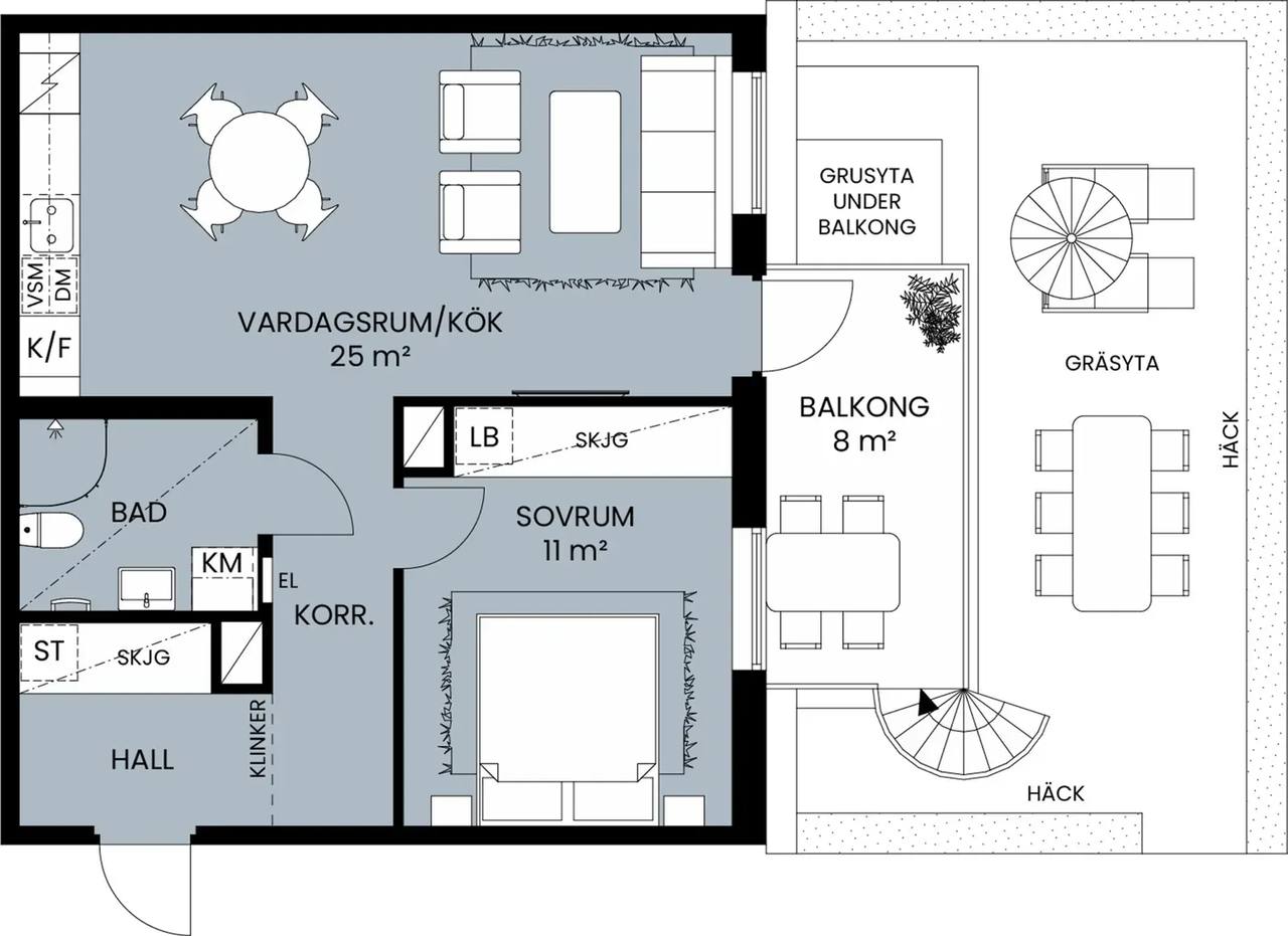 Floor plan for Ingrid Wallbergs gata 65