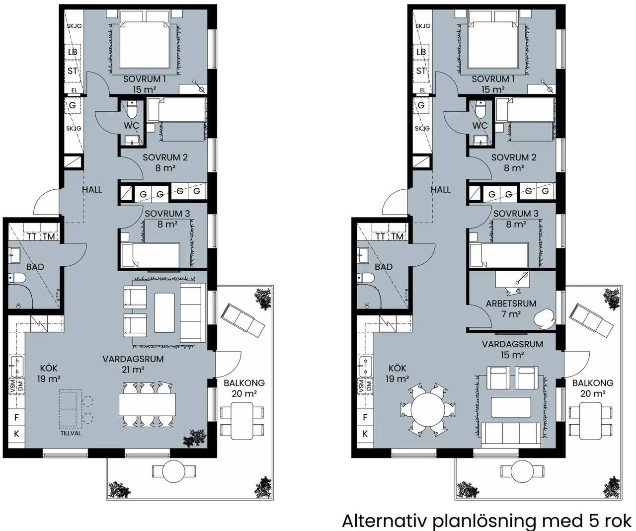 Floor plan for Ingrid Wallbergs gata 65