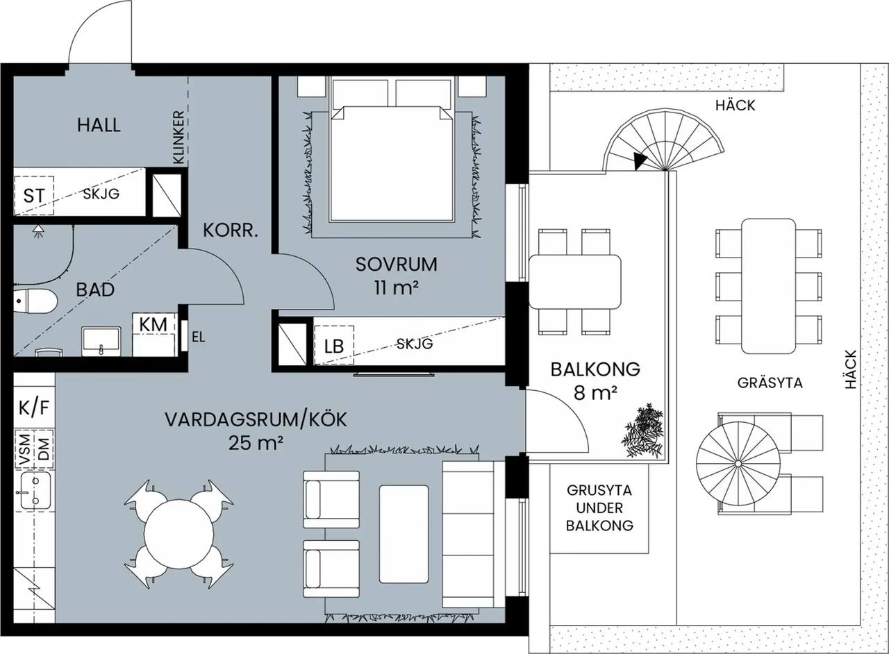 Floor plan for Ingrid Wallbergs gata 67