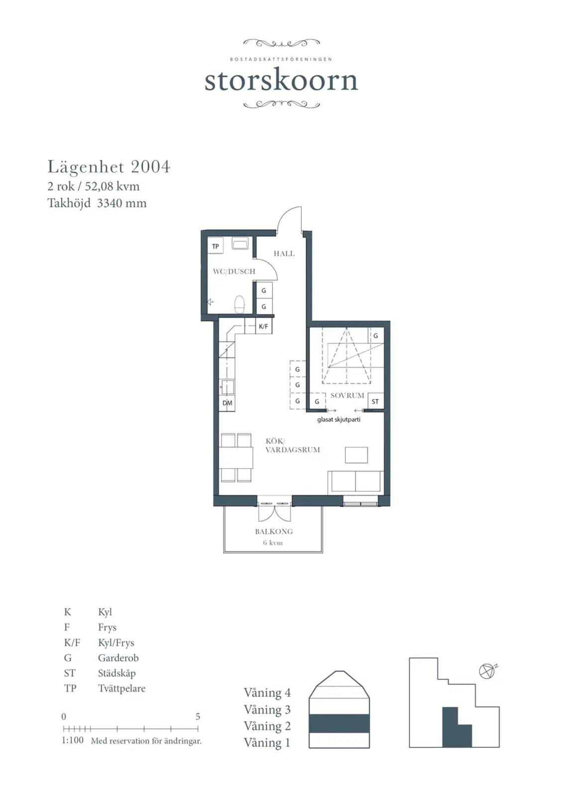 Floor plan for Skolgatan 3